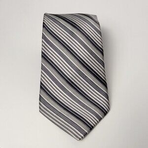 PERRY Ellis Portfold Grey 100% Silk